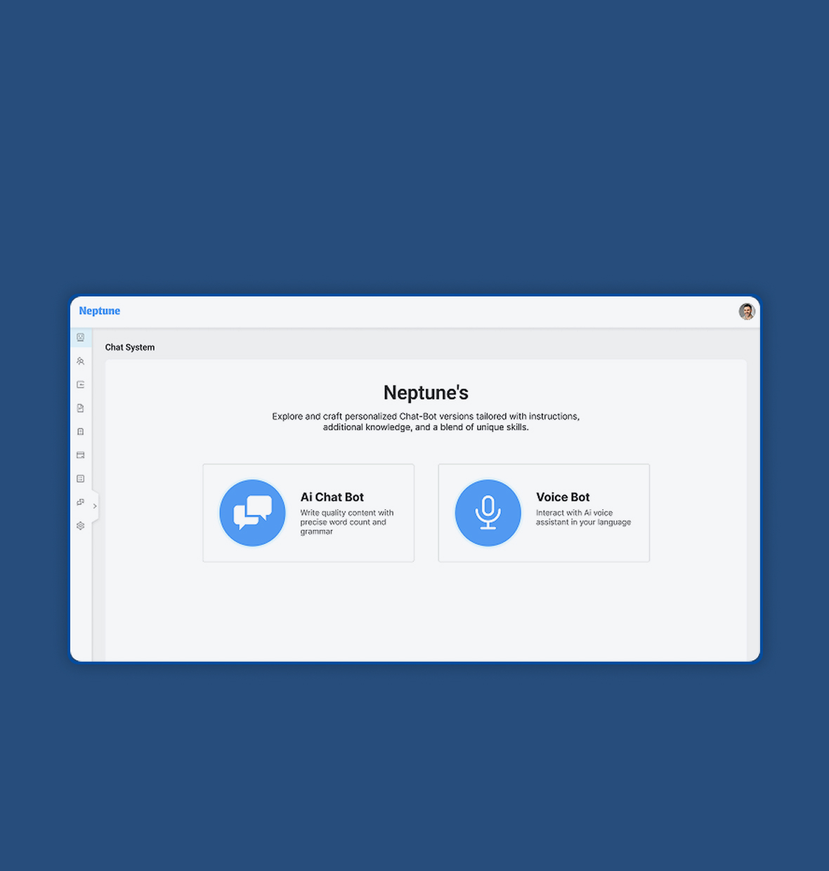 Neptune – AI-Powered Chatbot & Campaign Assistant Interface 1